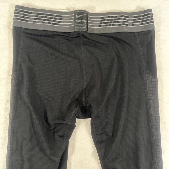 Nike Pro Mens Dry-Fit Pants Sz M Black Compression Tights Activewear Training - Picture 11 of 13